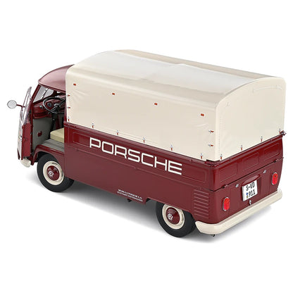 Solido 1:18 1950 VW T1 Porsche Service Red Pickup Truck