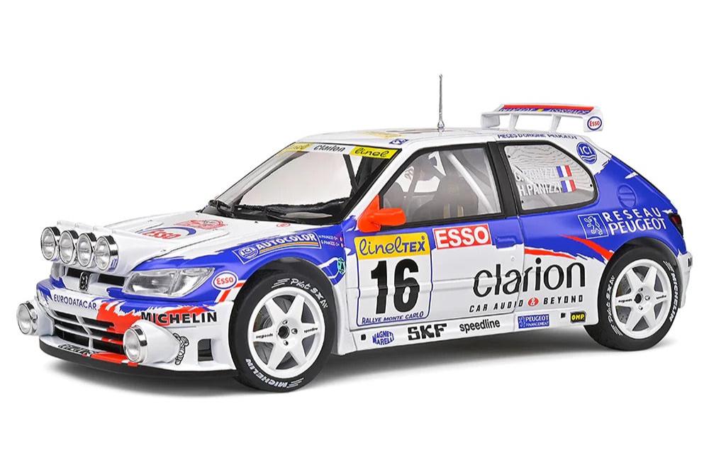 Solido 1:18 1992 Peugeot 306 Maxi Night Version White Rally De Montecarlo