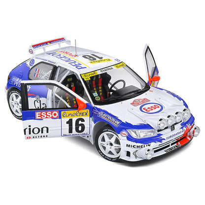 Solido 1:18 1992 Peugeot 306 Maxi Night Version White Rally De Montecarlo