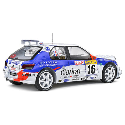 Solido 1:18 1992 Peugeot 306 Maxi Night Version White Rally De Montecarlo