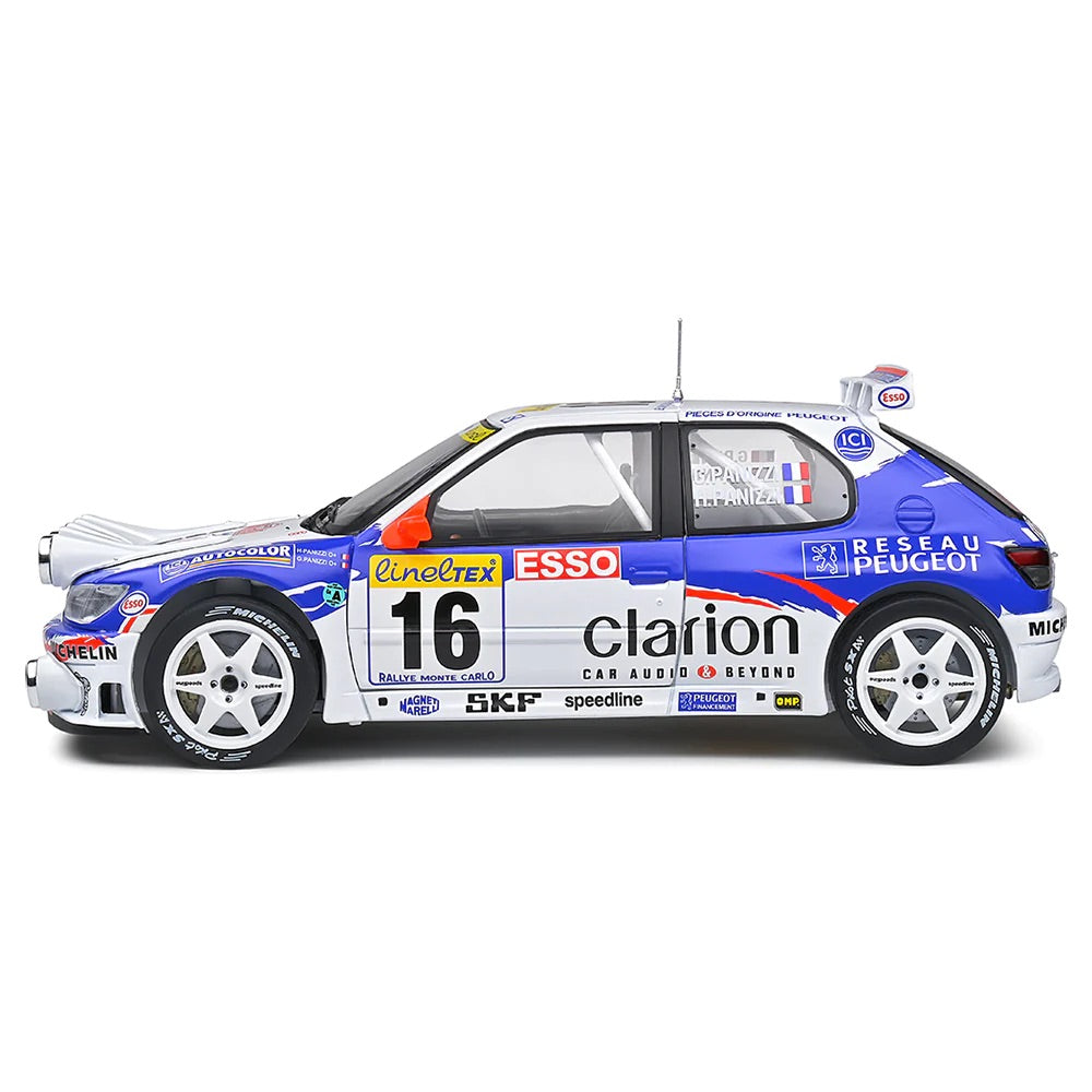 Solido 1:18 1992 Peugeot 306 Maxi Night Version White Rally De Montecarlo