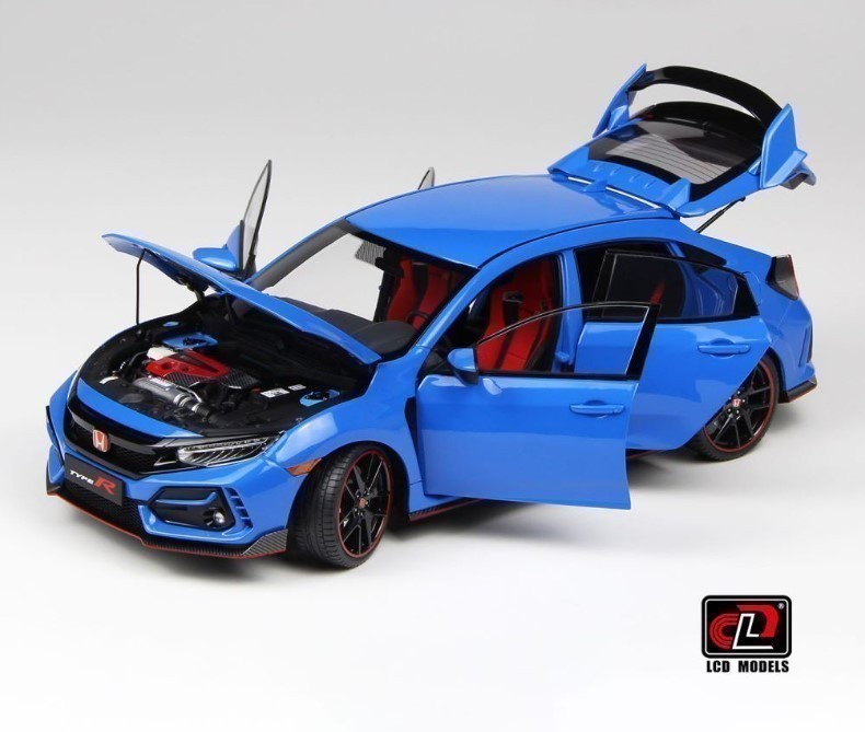 LCD 2020 Honda Civic Type-R (Racing Blue) 1:18