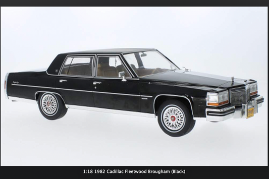 MCG 1982 Cadillac Fleetwood Brougham Black 1:18