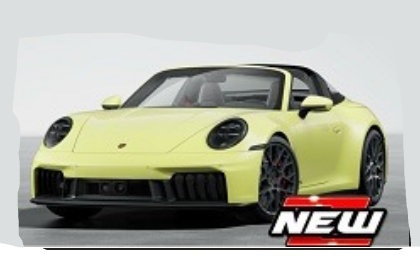 Maisto Porsche 911 992.2 Targa 4 GTS Hybrid Light Yellow 1:18