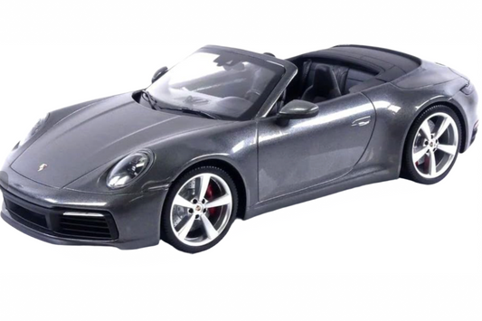 Minichamps 2019 Porsche 911 992 Carrera 4S Cabriolet Agate Grey Metallic 1:18 SEALED