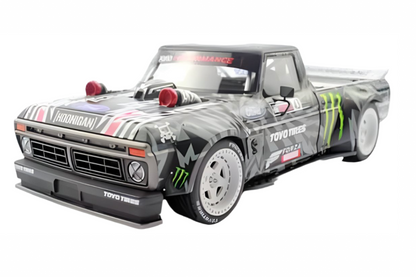 Top Marques 1977 Ford USA F-150 Pick-Up No 43 Hoonigan 2019 Climbkhana 2 Tianmen Ken Block Black White w/ White Wheels 1:18