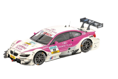 Minichamps 2012 BMW M3 (E92) DTM Team BMW RBM Crowne Plaza No 15 White & Pink 1:18