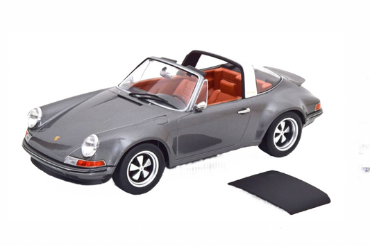 KK Scale 2014 Rendition Porsche 911 Targa by Singer w/ Removable Targa Top Anthracite 1:18 LIMITED