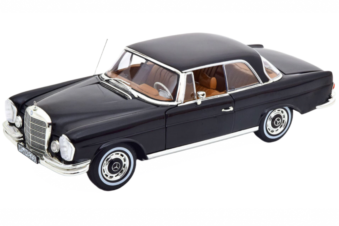 Norev 1969 Mercedes-Benz 250SE S-Class (W111) Coupe Black 1:18