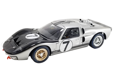 Acme 1966 Ford GT40 MkII-B No 7 24hr LeMans Silver  1:12