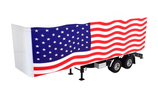 Road Kings Semi Trailer Truck Stars & Stripes Red, White, & Blue 1:18