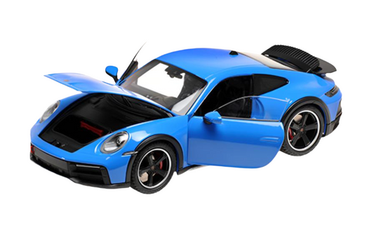 Minichamps 2022 Porsche 911 992 Dakar Shark Blue w/ Black Wheels 1:18