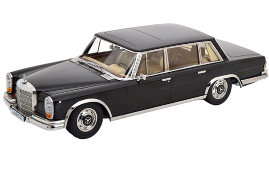 KK Scale 1963 Mercedes-Benz S-Class 600 Pullman SWB (W100) Sedan Black 1:18