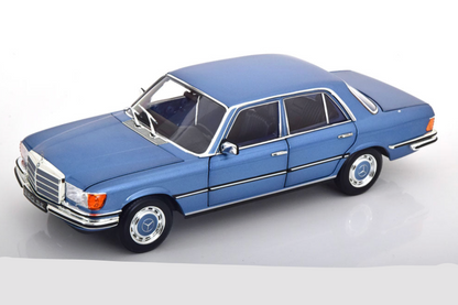 Norev 1973 Mercedes-Benz S-Class 350 SE (W116) Light Blue Metallic 1:18