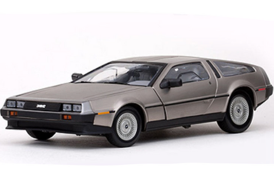 Sun-Star 1981 Delorean DMC LK Coupe Stainless Steel 1:18