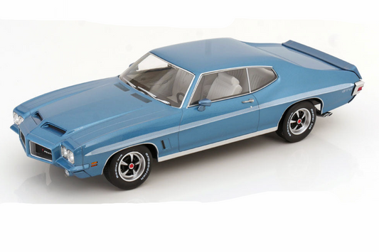 KK Scale 1972 Pontiac LeMans GTO Light Blue 1:18