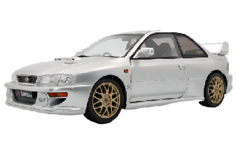 Solido 1998 Subaru Impreza 22B Silver 1:18