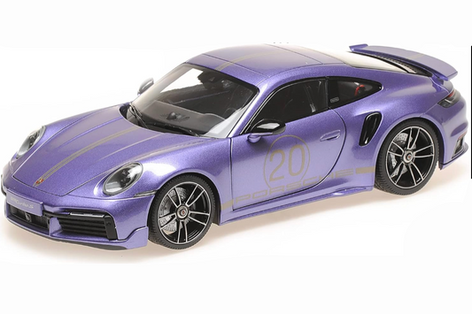 Minichamps 2021 Porsche 911 992 Turbo S Violet Purple Metallic 1:18