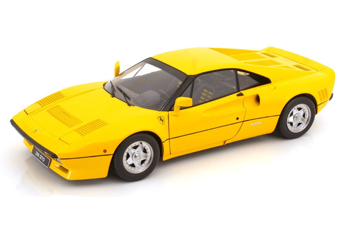 KK Scale 1984 Ferrari 288 GTO Yellow 1:12