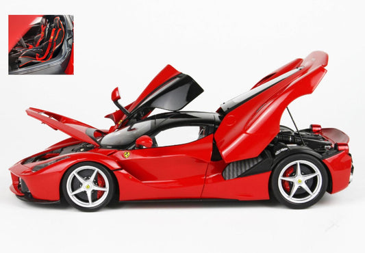 BBR 2012 Ferrari LaFerrari Rosso Corsa (Ferrari Red) w/ Black Roof 1:18