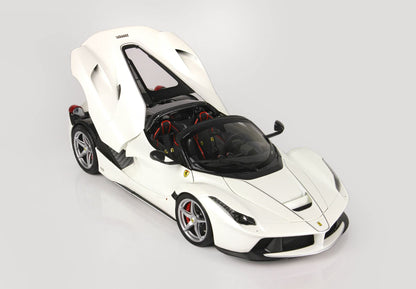 BBR 2016 Ferrari LaFerrari Aperta Spider Bianco Italia (Metallic Italian White) 1:18