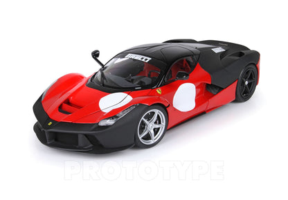 BBR 2012 Ferrari LaFerrari Test Car Rosso Corsa (Ferrari Red) w/ Matte Black 1:18