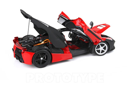 BBR 2012 Ferrari LaFerrari Test Car Rosso Corsa (Ferrari Red) w/ Matte Black 1:18