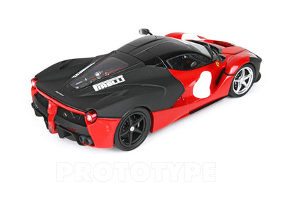 BBR 2012 Ferrari LaFerrari Test Car Rosso Corsa (Ferrari Red) w/ Matte Black 1:18