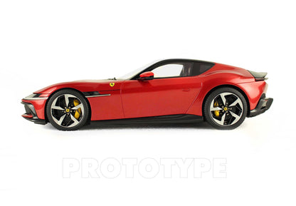 BBR 2024 Ferrari 12 Cilindri Coupe V12 830cv Rossa Imola (Red Metallic) WITH DISPLAY 1:18