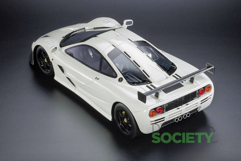 Top Marques 1993 Mclaren F1 LM White w/ Black Wheels 1:12