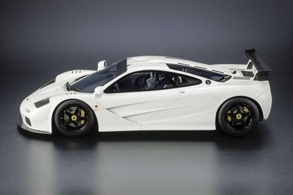 Top Marques 1993 Mclaren F1 LM White w/ Black Wheels 1:12