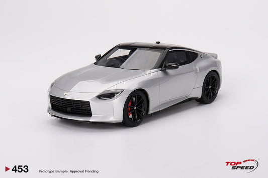 Topspeed 2023 Nissan Fairlady Z Version ST Brilliant Silver RHD 1:18