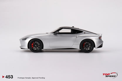 Topspeed 2023 Nissan Fairlady Z Version ST Brilliant Silver RHD 1:18