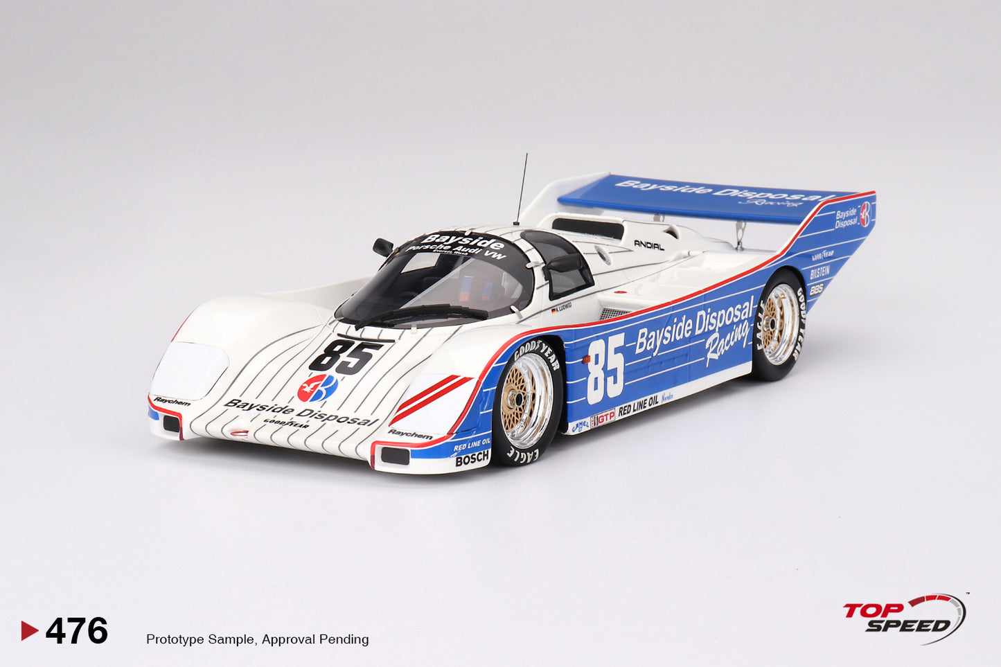 Topspeed Porsche 962 #85 Bayside Disposal Racing 1987 IMSA Laguna Seca 300km Winner 1:18