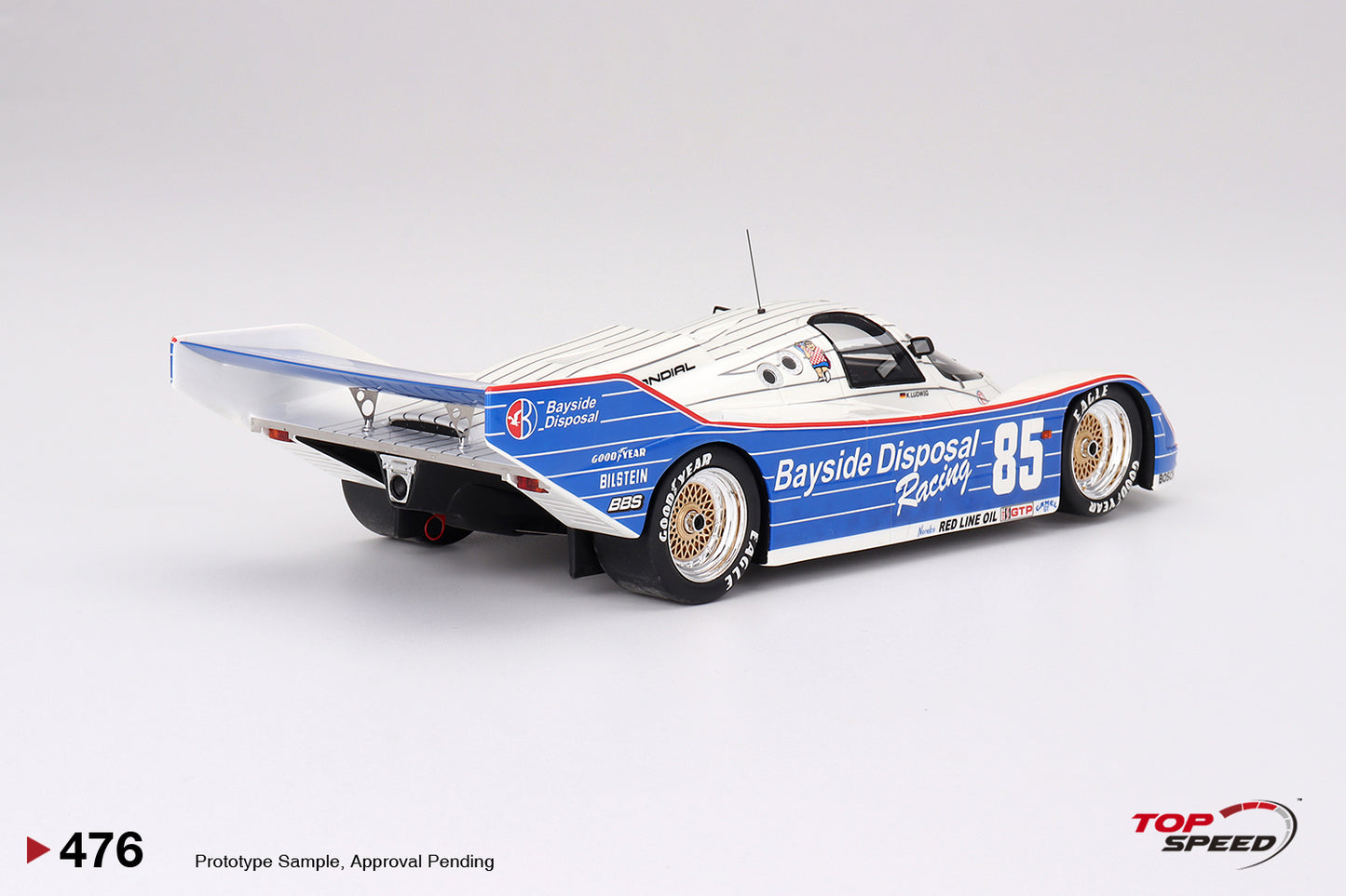 Topspeed Porsche 962 #85 Bayside Disposal Racing 1987 IMSA Laguna Seca 300km Winner 1:18