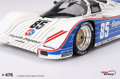 Topspeed Porsche 962 #85 Bayside Disposal Racing 1987 IMSA Laguna Seca 300km Winner 1:18