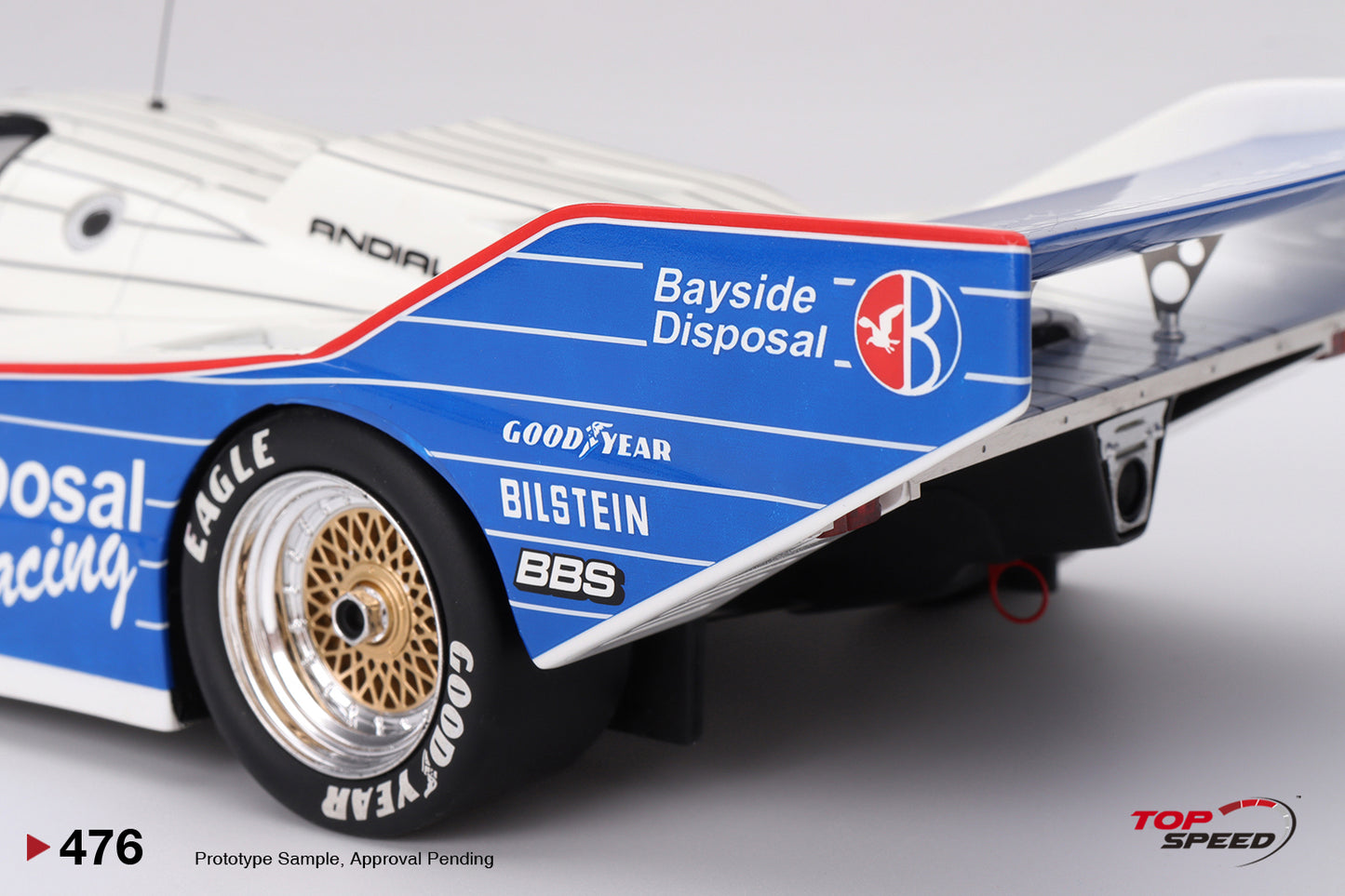 Topspeed Porsche 962 #85 Bayside Disposal Racing 1987 IMSA Laguna Seca 300km Winner 1:18