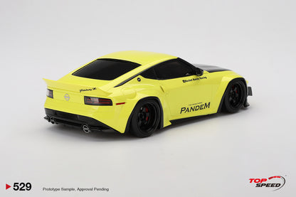 Topspeed 2023 Nissan Fairlady Z (RZ34) Pandem Ikazuchi Yellow 1:18