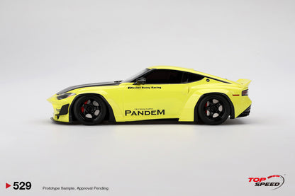 Topspeed 2023 Nissan Fairlady Z (RZ34) Pandem Ikazuchi Yellow 1:18