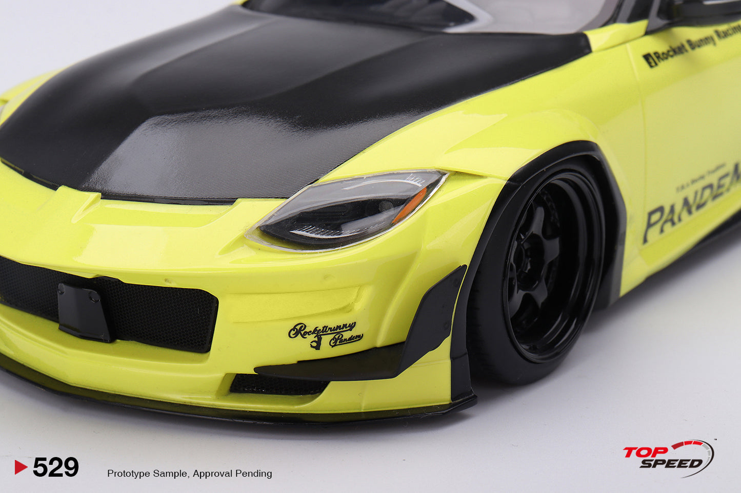 Topspeed 2023 Nissan Fairlady Z (RZ34) Pandem Ikazuchi Yellow 1:18