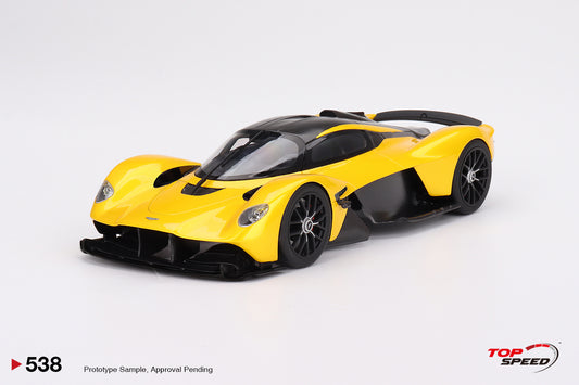 Topspeed Aston Martin Valkyrie Sunburst Yellow 1:18