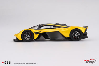 Topspeed Aston Martin Valkyrie Sunburst Yellow 1:18