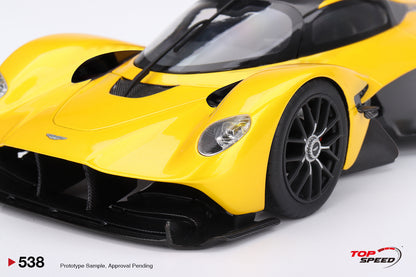 Topspeed Aston Martin Valkyrie Sunburst Yellow 1:18