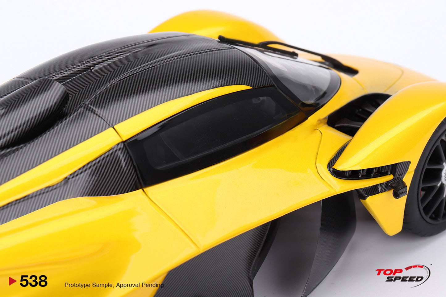 Topspeed Aston Martin Valkyrie Sunburst Yellow 1:18