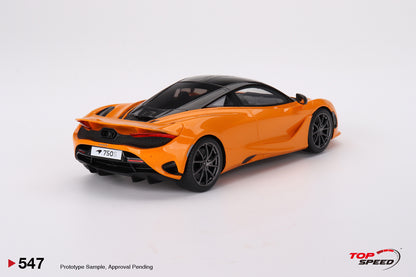 Topspeed 2023 Mclaren 750S Mclaren Orange 1:18