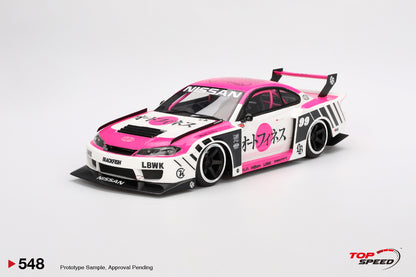 Topspeed Nissan LB-Super Silhouette S15 SILVIA Auto Finesse SEMA 2023 White and Pink 1:18