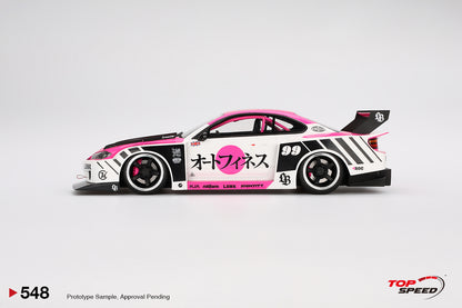 Topspeed Nissan LB-Super Silhouette S15 SILVIA Auto Finesse SEMA 2023 White and Pink 1:18