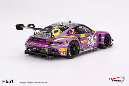 Topspeed Porsche 911 GT3 R (992) #27 HubAuto Racing 2023 FIA GT World Cup 70th Macau Grand Prix Purple 1:18