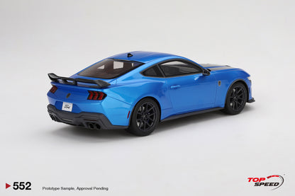 Topspeed 2024 Ford Mustang Dark Horse Grabber Blue 1:18