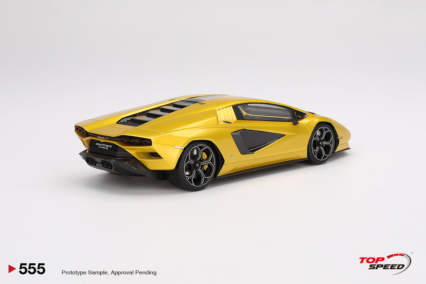 Topspeed Lamborghini Countach LPI 800-4 New Giallo Orion (Yellow) 1:18